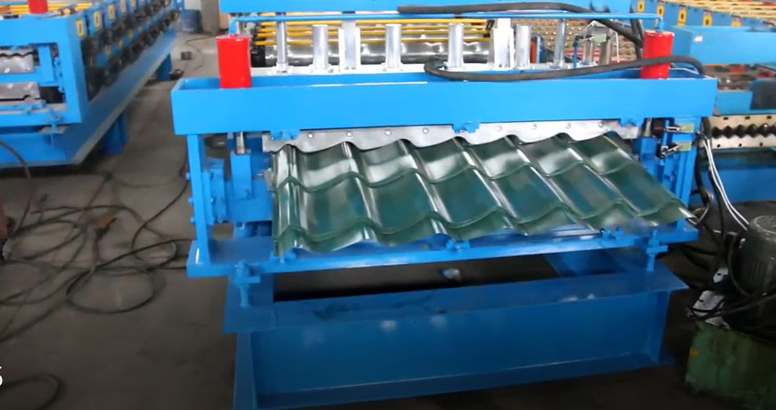 Double Layer Roof Tile Roll Forming Machine