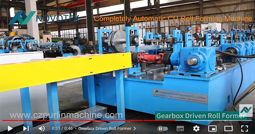 Automatic CU Purlin Roll Forming Machine